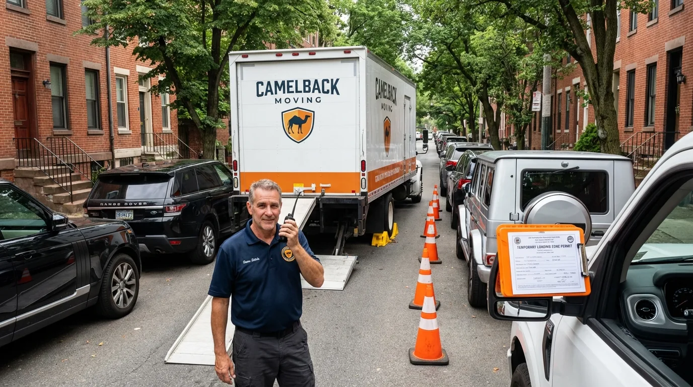 City street loading permit setup in Livingston, NJ